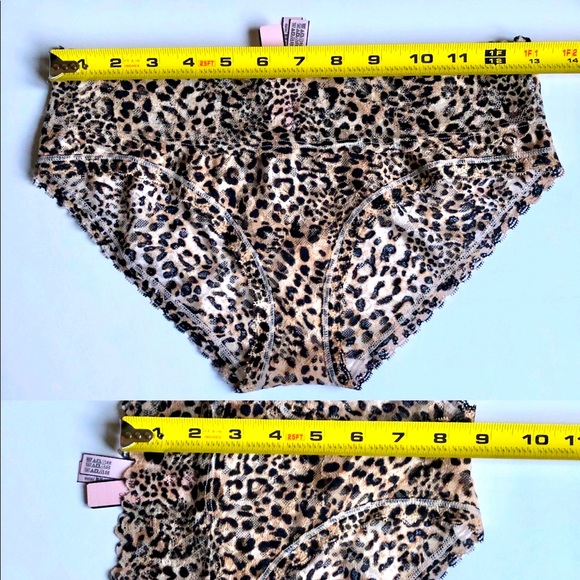 NEW Victoria's Secret VS Panty Lace Waist Hiphugger THE LACIE Medium Leopard - Picture 9 of 16